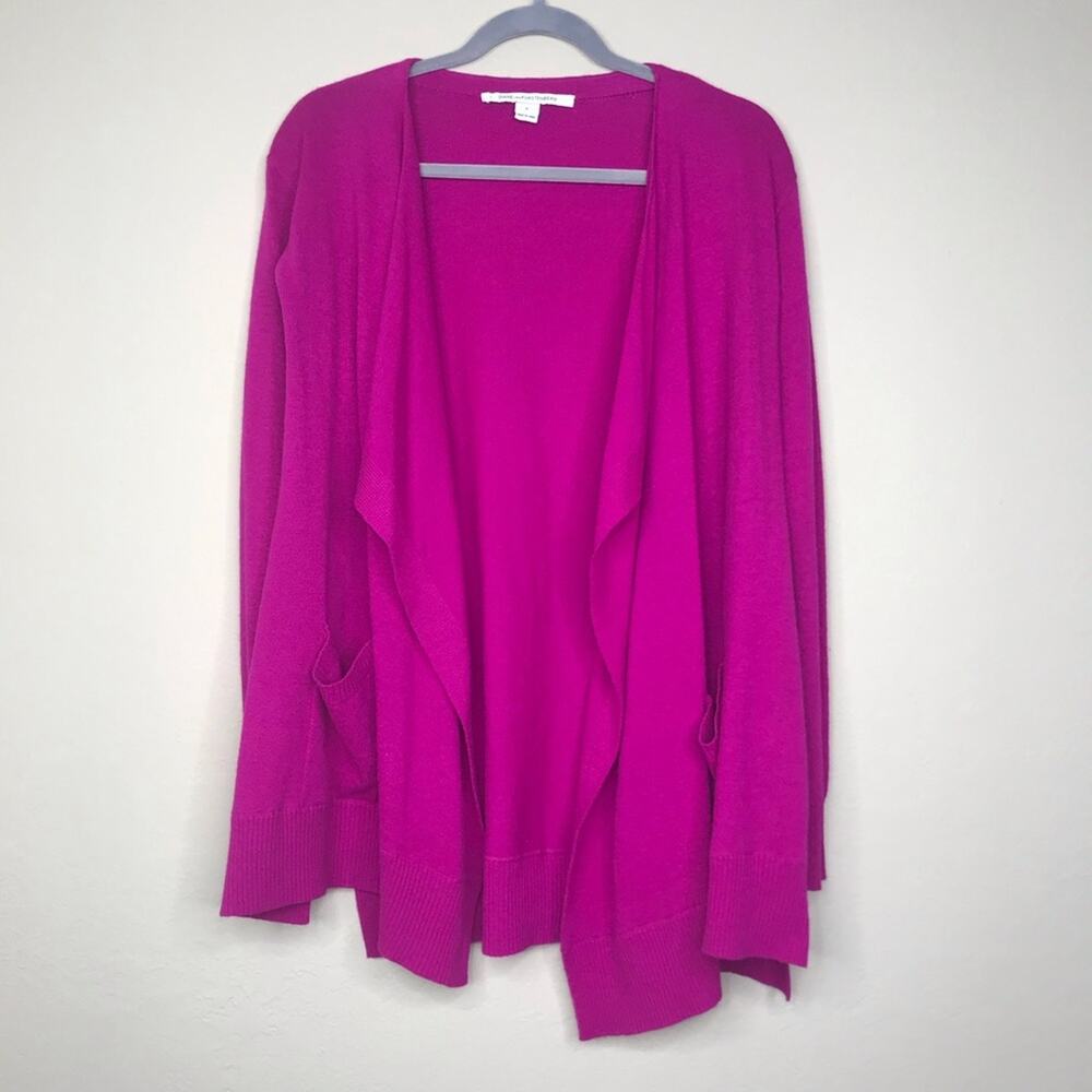 Diane Von Furstenberg hurit open pink cardigan